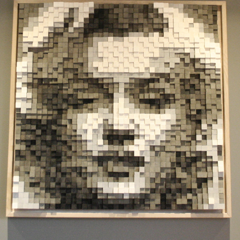 Marilyn Monroe PIXELART 1X1m bilde