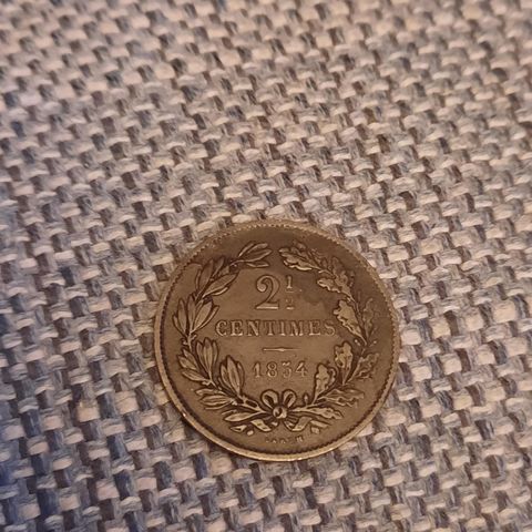 2 1/2 Centimes 1854 - Luxembourg