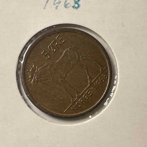 5 øre 1968 Pen (2184 V)