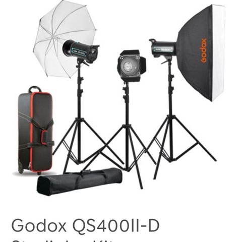 Utleie  av Godox QS400ll-D pakke