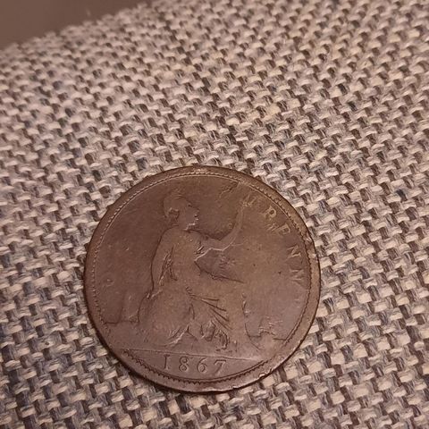 One Penny 1867 - Storbritannia