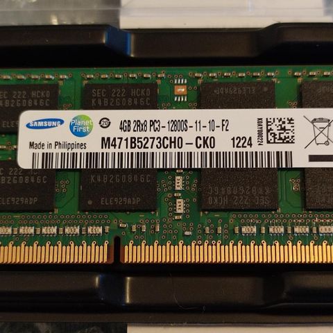4GB 2Rx8 PC3-12800S 204-pin Samsung RAM