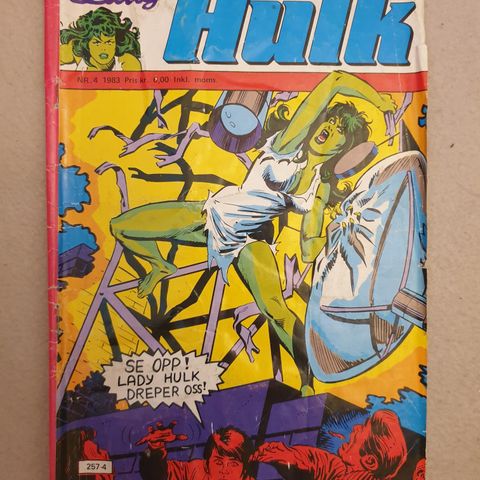 Lady Hulk nr. 4 - 1983!