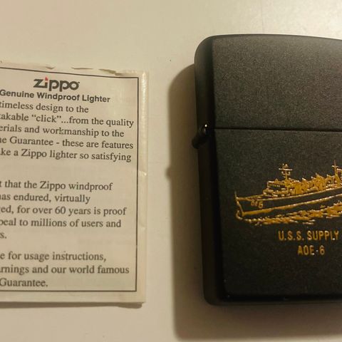 New USS Supply AOE 6 ZiPPO