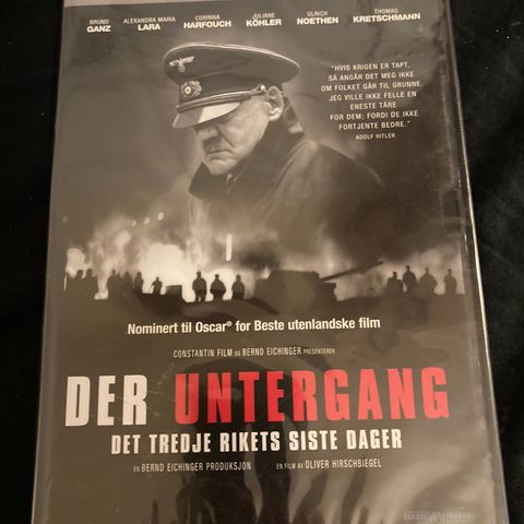 Der Untergang (2 DVD) Ny I Plast !