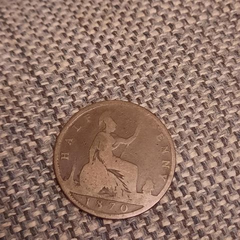Half Penny 1870 - Storbritannia