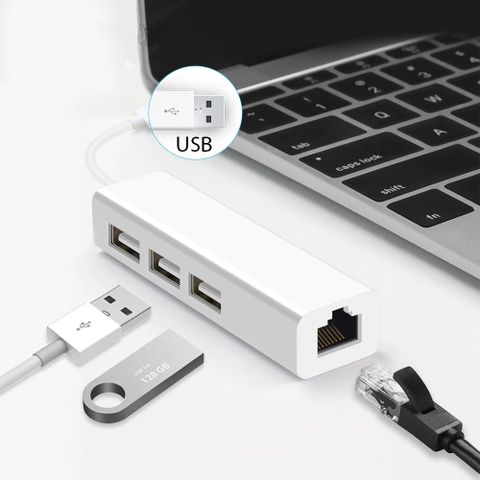 USB Multifunksjons Lan Adapter