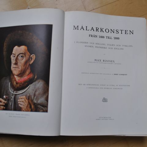 Målarkonster från 1400 till1800. Max Rooses. Utgitt 1911