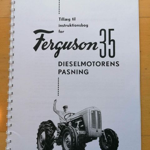 Massey Ferguson 35 instruksjonsbok.