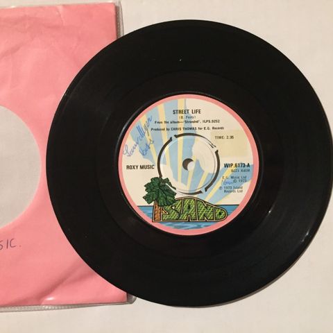 ROXY MUSIC / STREET LIFE - 7" VINYL SINGLE