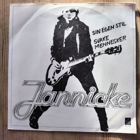 Jannicke. Sin egen stil. Svake menneske. vinyl 7" Single fra 1981.