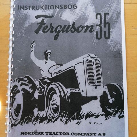 Massey Ferguson 35 instruksjonsbok.