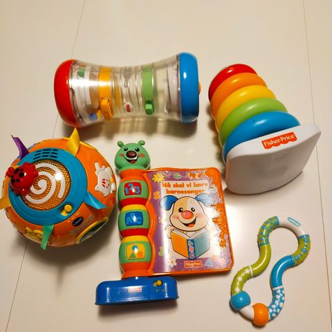 Leker FisherPrice vtech og kidsme 5stk