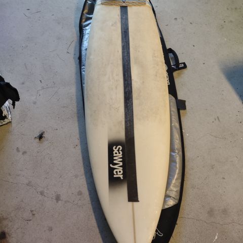 Sawyer 6'1'' , epoxy ca.34 ltr, thruster setup