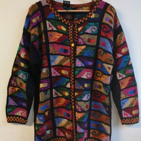 Alpakka cardigan (100%). 2XL