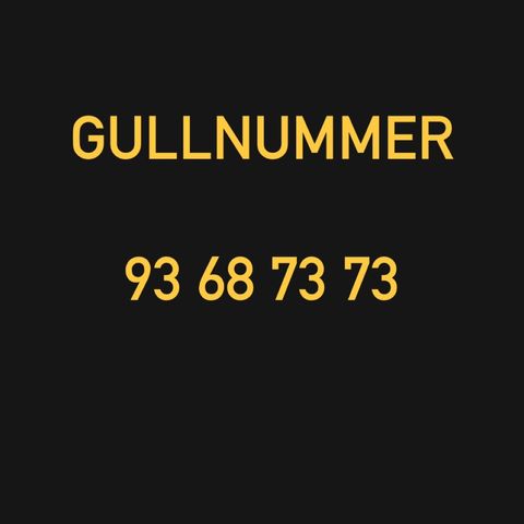 Gullnummer 9X XX 73 73