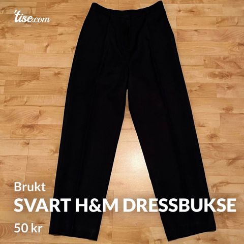 Svart H&M dressbukse