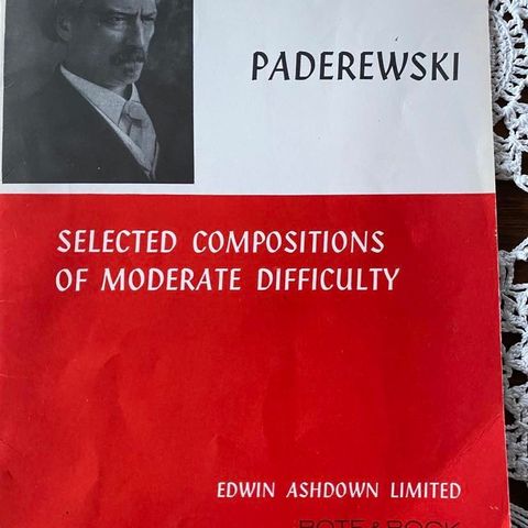 Notehefte Paderewski