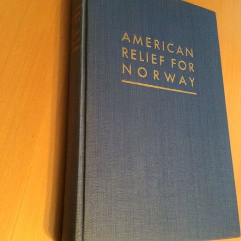 American relief for NORWAY -UNIK bok -hjelp fra USA til Norge e. 2.Verdenskrig.