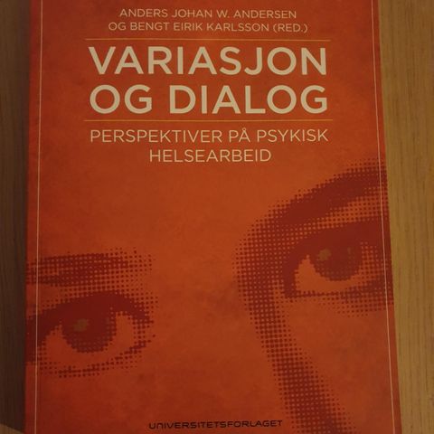 Variasjon og dialog - Perspektiver på psykisk helsearbeid,  pensumbok