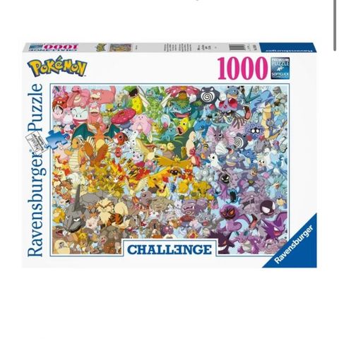 Pokemon challenge puslespill (med puslespill lim)