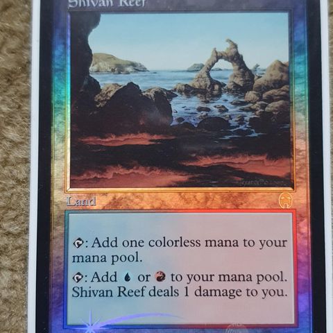 Magic the gathering kort. Shivan Reef FOIL