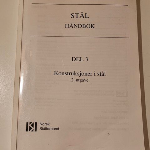 Stål Håndbok - Del 3 - konstruksjoner i stål (2. utgave)