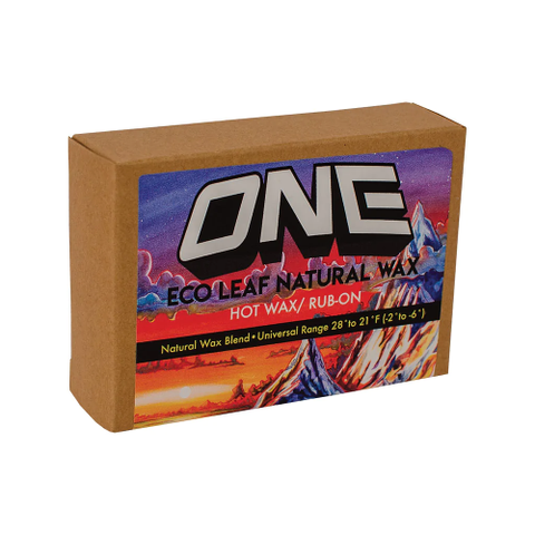 ONE BALL ECO LEAF NATURAL 100G ALL TEMPERATURE SNOWBOARD WAX