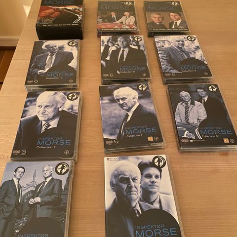 Dvd samling Inspector Morse, alle episoder