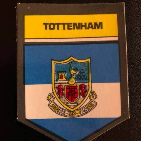 Tottenham FC Spurs 1969 / 1970 BAB Northern Trancessories fotballkort sticker