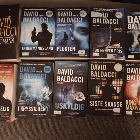 DAVID BALDACCI BØKER. NY, IKKE LEST!