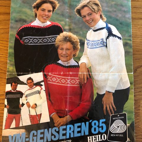 Strikkeoppskrift VM genser 1985 - Seefeld - Dale strikk