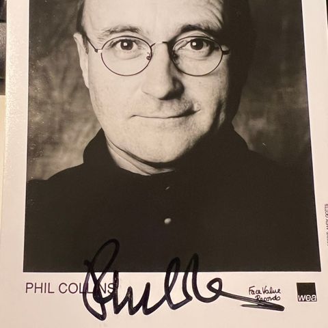 Phil Collins - Genesis - signert bilde