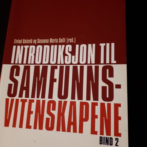 Introduksjon til samfunnsvitenskapene (bind 2)