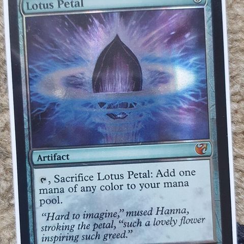 Magic the Gathering kort. Lotus Petal FOIL