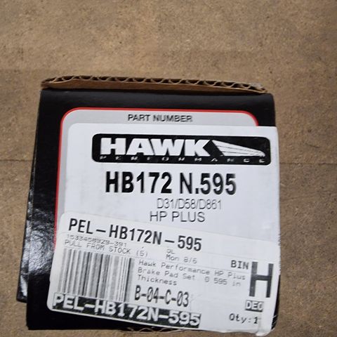 Hawk HP Plus Bremseklosser fremme