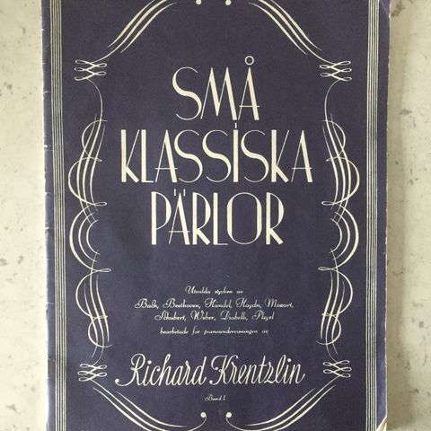 Music Sheet: Små Klassiska Parlor - Richard Krentzlin (Band 1)