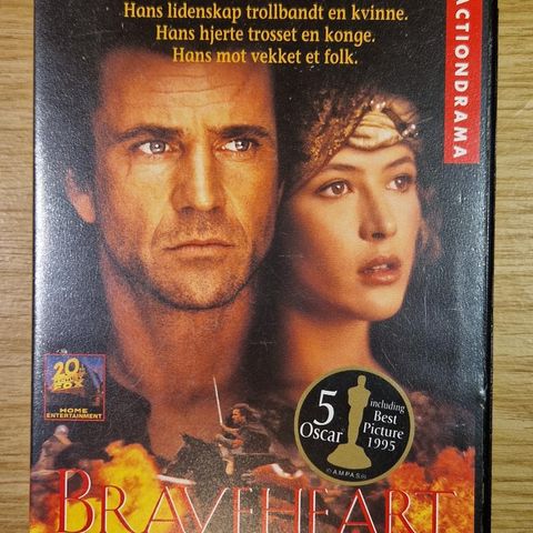 Braveheart (1995) VHS Film