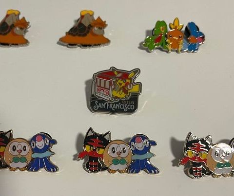 Ulike offisielle pokemon pins 2014-2016