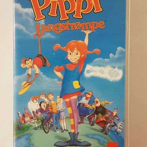 Pippi Langstrømpe tegnefilm (VHS fra 1997)