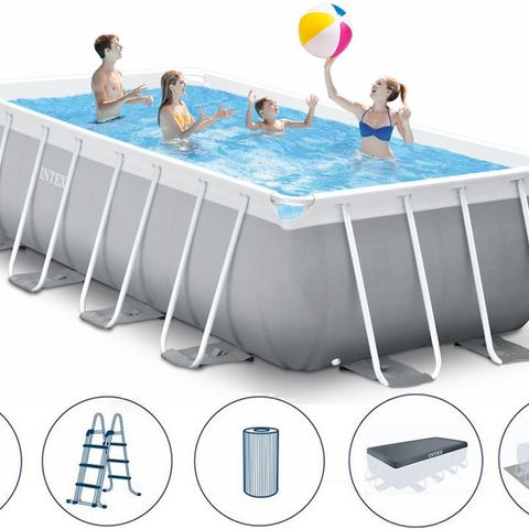 Intex Prism Frame Pool 488 x 244 x 107 cm basseng