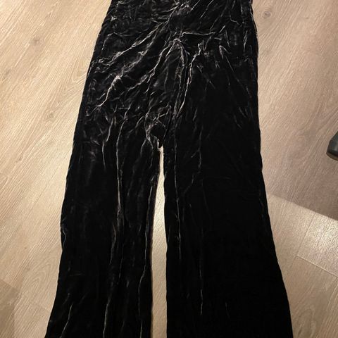 Zara velour bukse xs