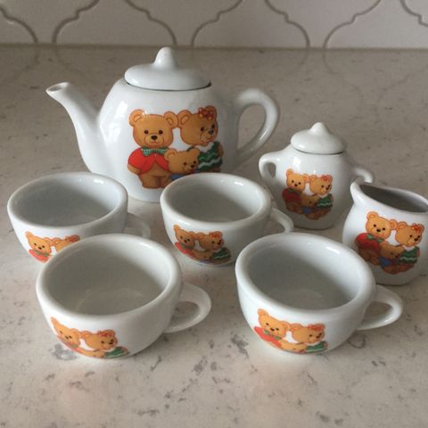 Teddy Bear Family - Dolls House Tea Set