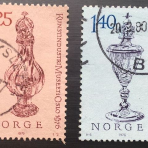 Norge 1976 Kunstindustrimuseet NK 770-771 Stemplet