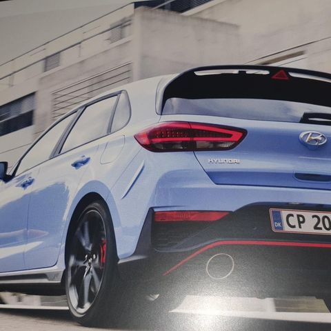 Hyundai i30N facelift Brosjyre Dansk marked