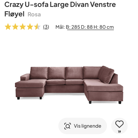 Fantastisk digg sofa selges