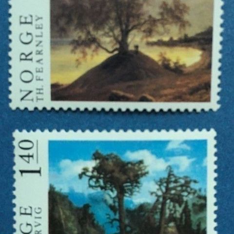 Norge 1976 Norsk Malerkunst II, NK 780 og NK 781. Postfrisk