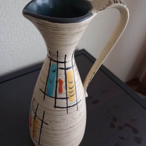Vintage West Germany vase  -  Strøken