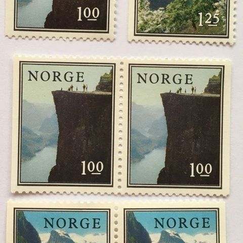 Norge, 1976 Norsk natur I, NK 774 og NK 775. Postfrisk,