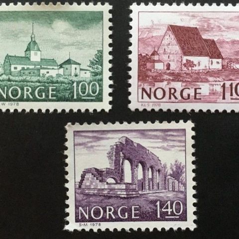 Norge 1978 Byggverk II NK 814-816 Postfrisk